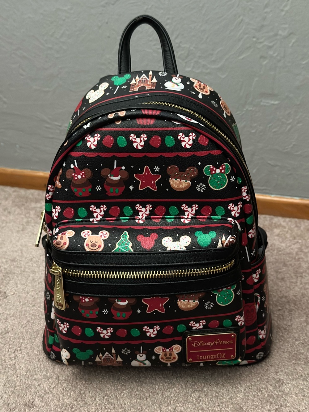 Disney Parks Loungefly Holiday Snacks Backpack